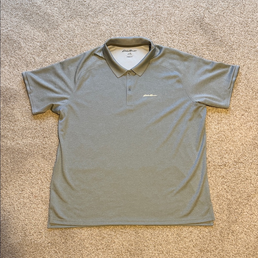 Eddie Bauer Men's Polo Shirt in Gray